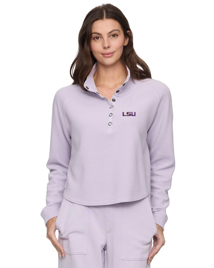 LSU ADRIANA SNAP PULLOVER