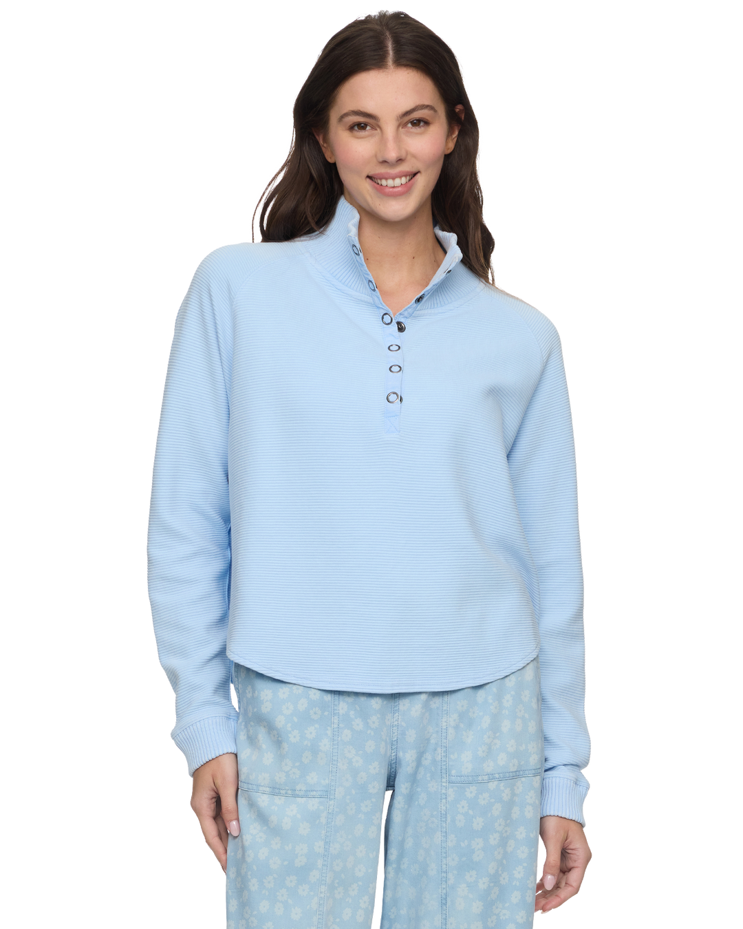 ADRIANA SNAP FRONT PULLOVER