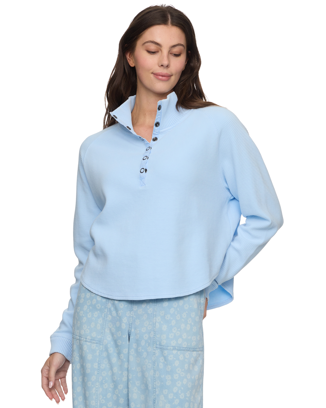 ADRIANA SNAP FRONT PULLOVER