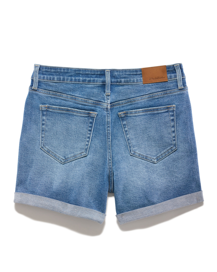 SHELBY CUFFED DENIM SHORT - 4.5" INSEAM