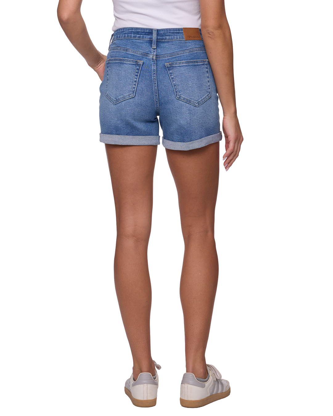 SHELBY CUFFED DENIM SHORT - 4.5" INSEAM