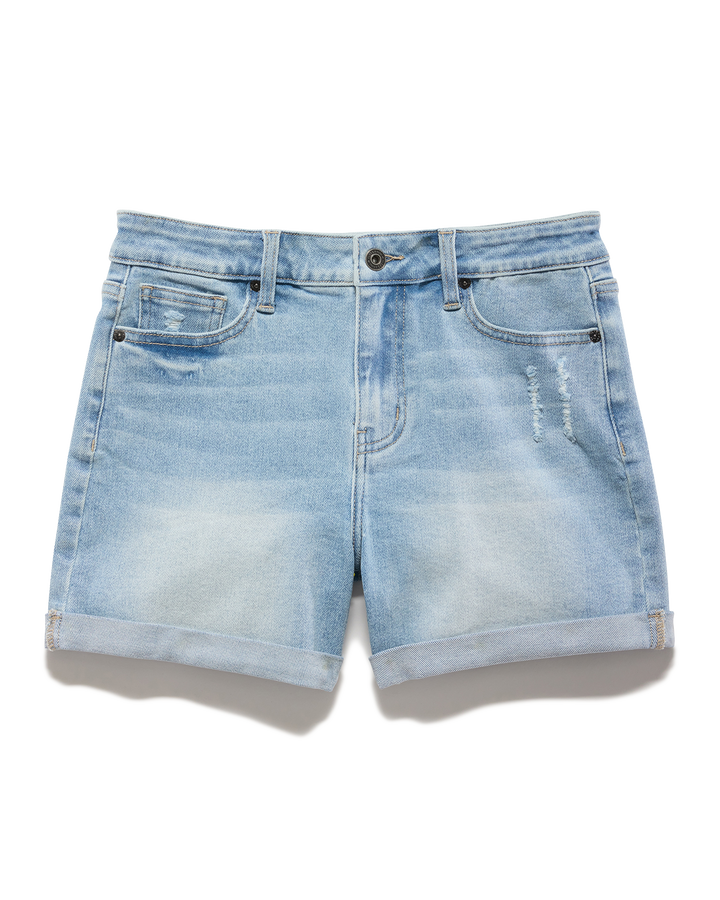 SHELBY CUFFED DENIM SHORT - 4.5" INSEAM