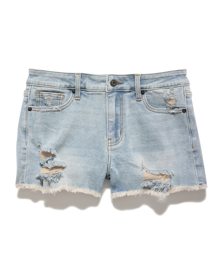 KELLIE CUTOFF DENIM SHORT -  2" INSEAM