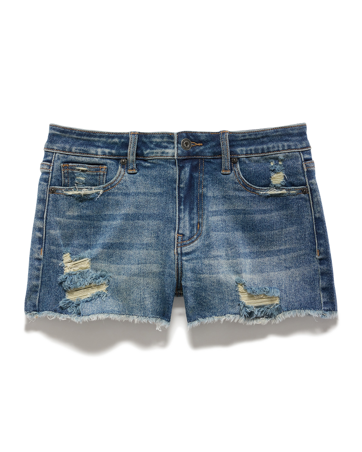 KELLIE CUTOFF DENIM SHORT - 2" INSEAM