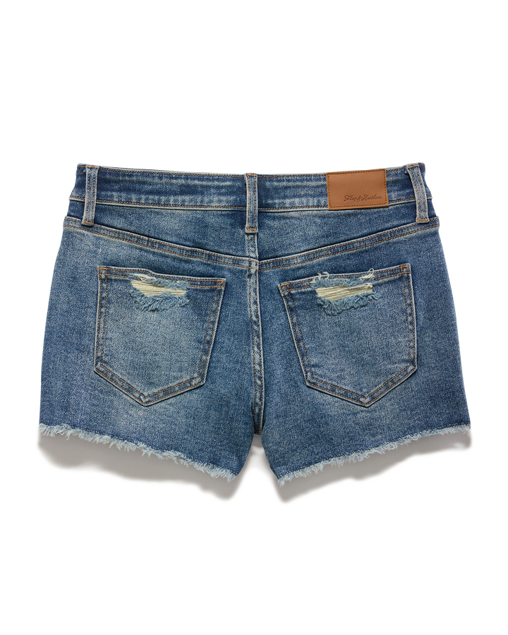 KELLIE CUTOFF DENIM SHORT - 2" INSEAM