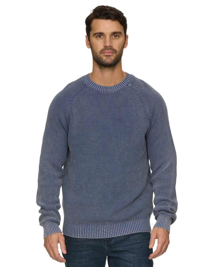 ALAMOSA INDIGO CREWNECK SWEATER