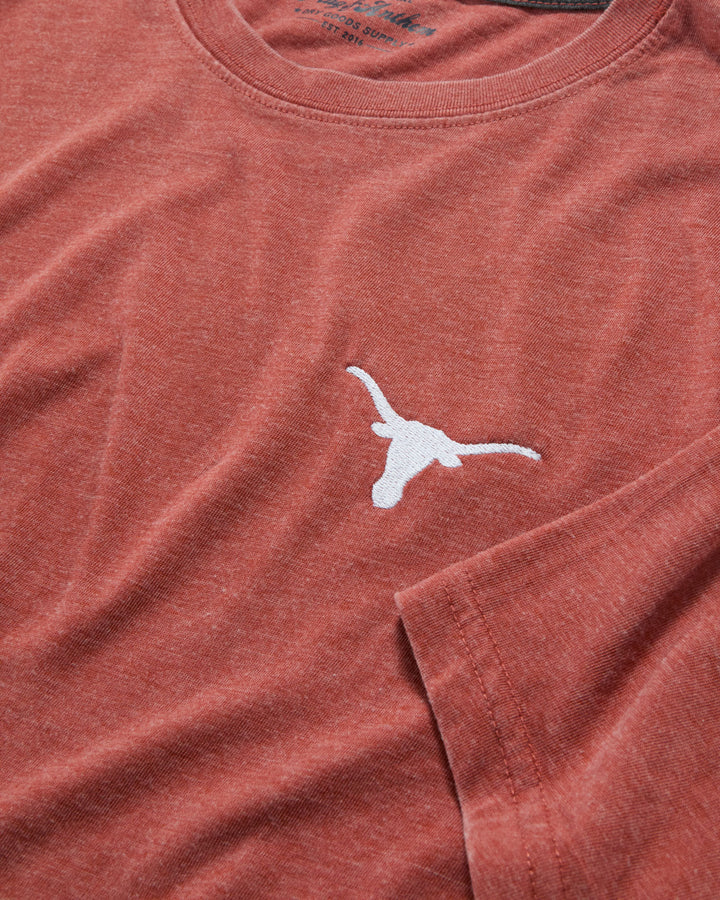 TEXAS DREWSVILLE BURNOUT CREWNECK TEE
