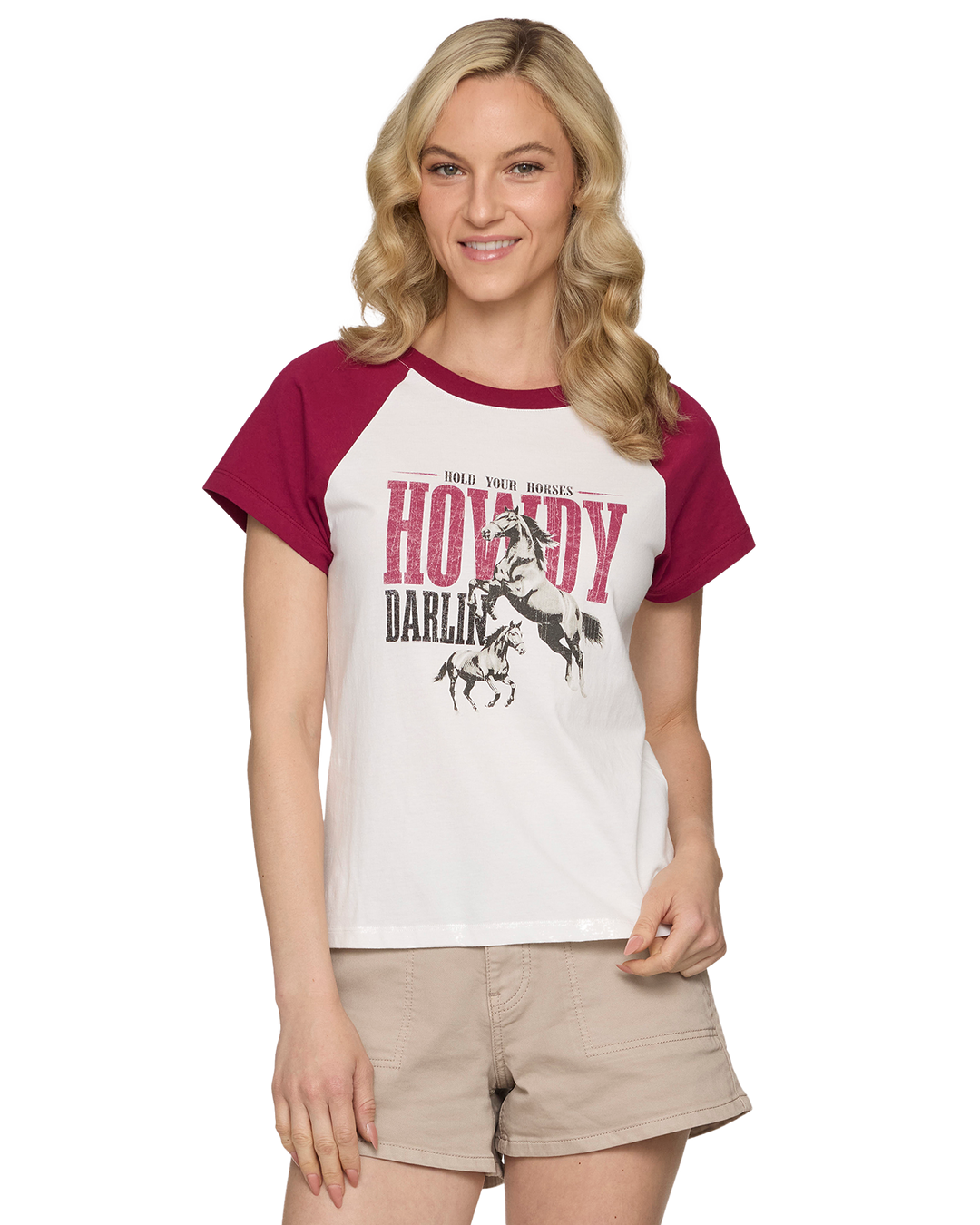 HOWDY DARLIN' RAGLAN TEE