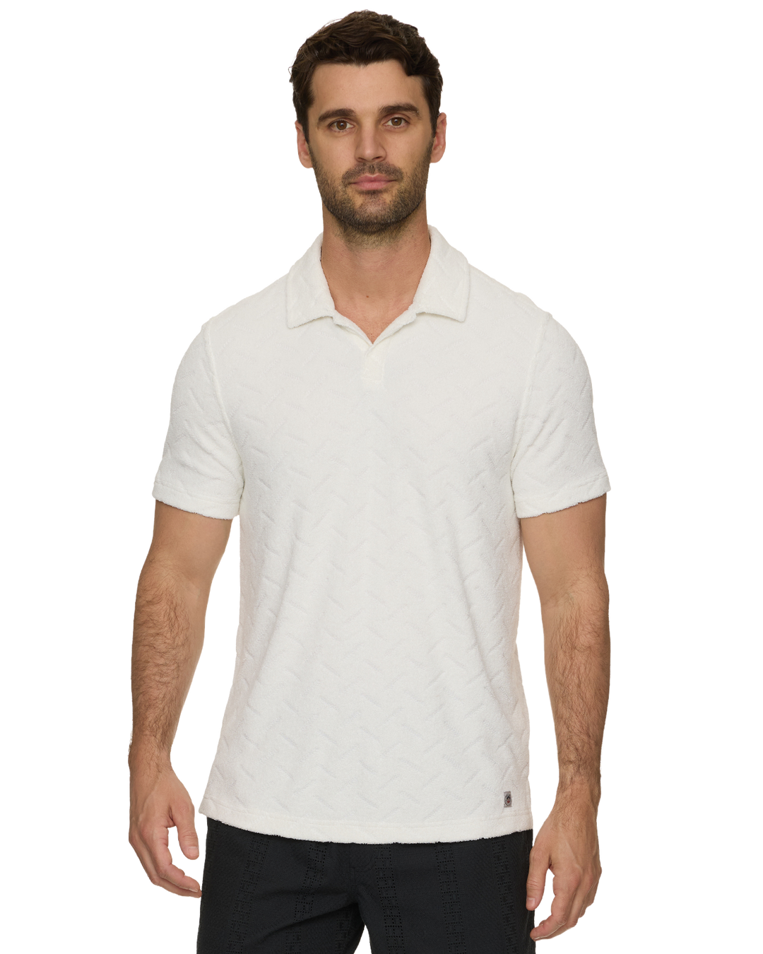 SOMERVILLE TEXTURED TERRY POLO
