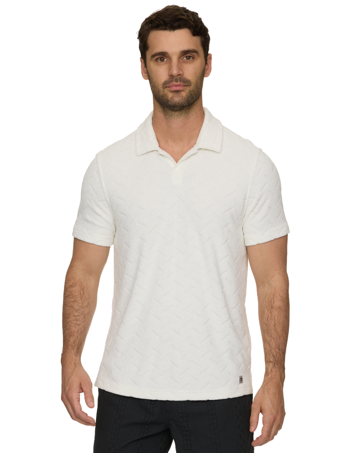 SOMERVILLE TEXTURED TERRY POLO