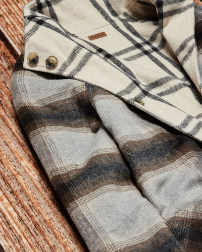 ANETA REVERSIBLE FLANNEL SHIRT JACKET