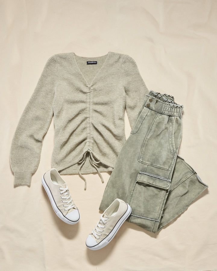 SHREVEPORT RUCHED SWEATER