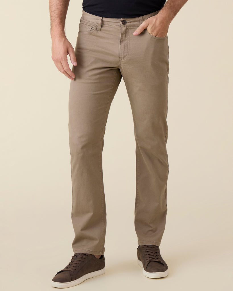 Pantalon Bills Khakis 5-Pocket En Canvas Weathered Red - Taille 32 De Longueur, 100% Coton
