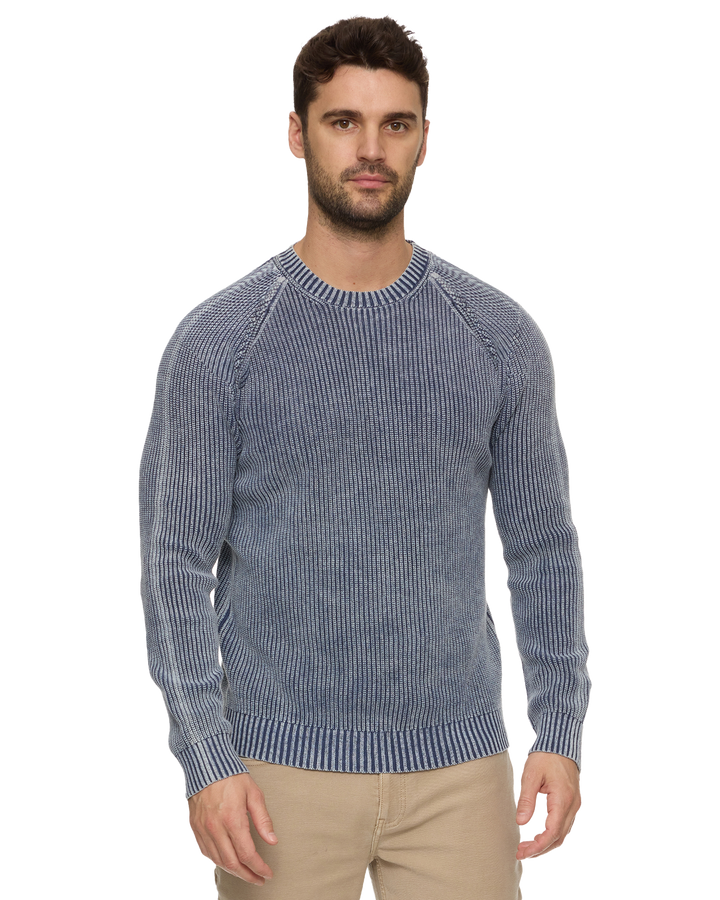 ALAMOSA INDIGO CREWNECK SWEATER