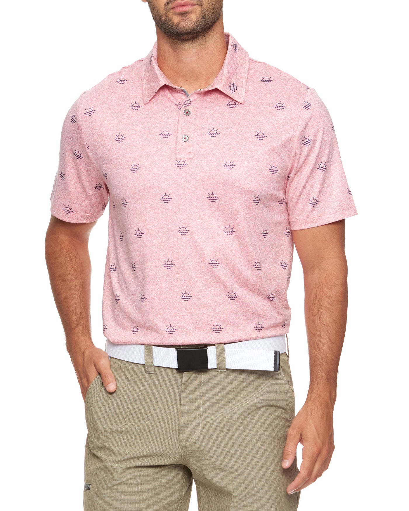 LUBBOCK SUN PRINT PERFORMANCE POLO (FINAL SALE)