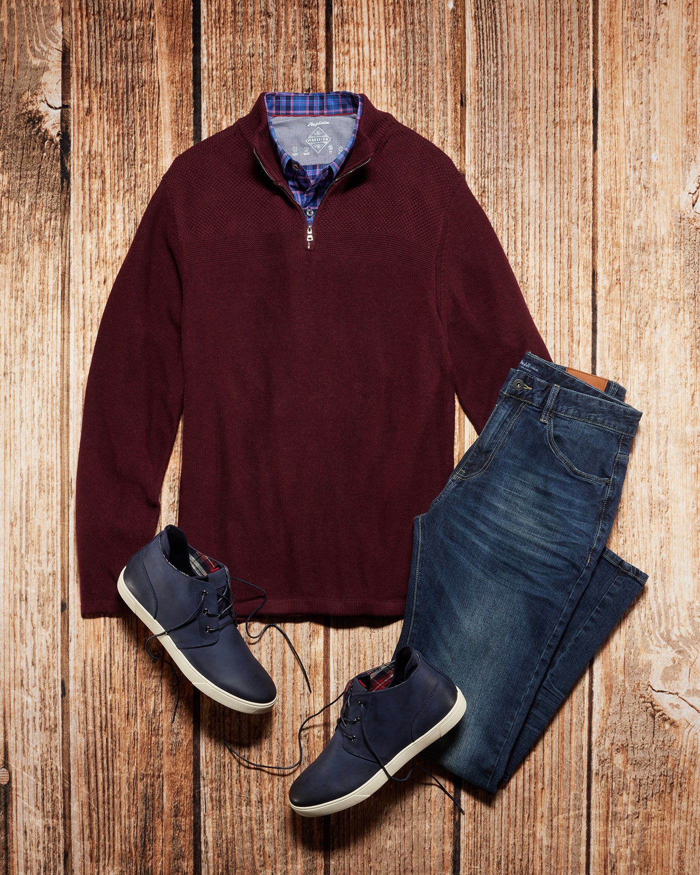 HENRYVILLE 1/4-ZIP PULLOVER SWEATER