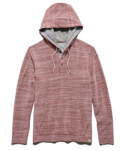 RILEY TEXTURED TERRY HOODED HENLEY