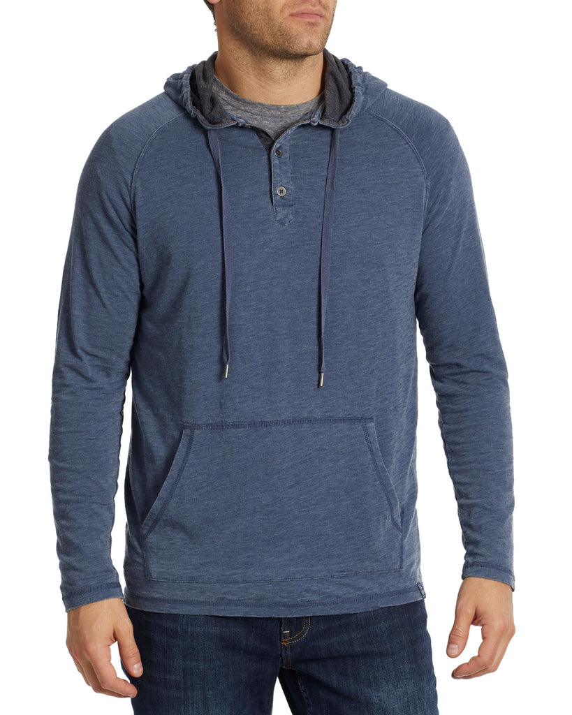 CHATHAM VINTAGE SOFT HOODED HENLEY Flag Anthem