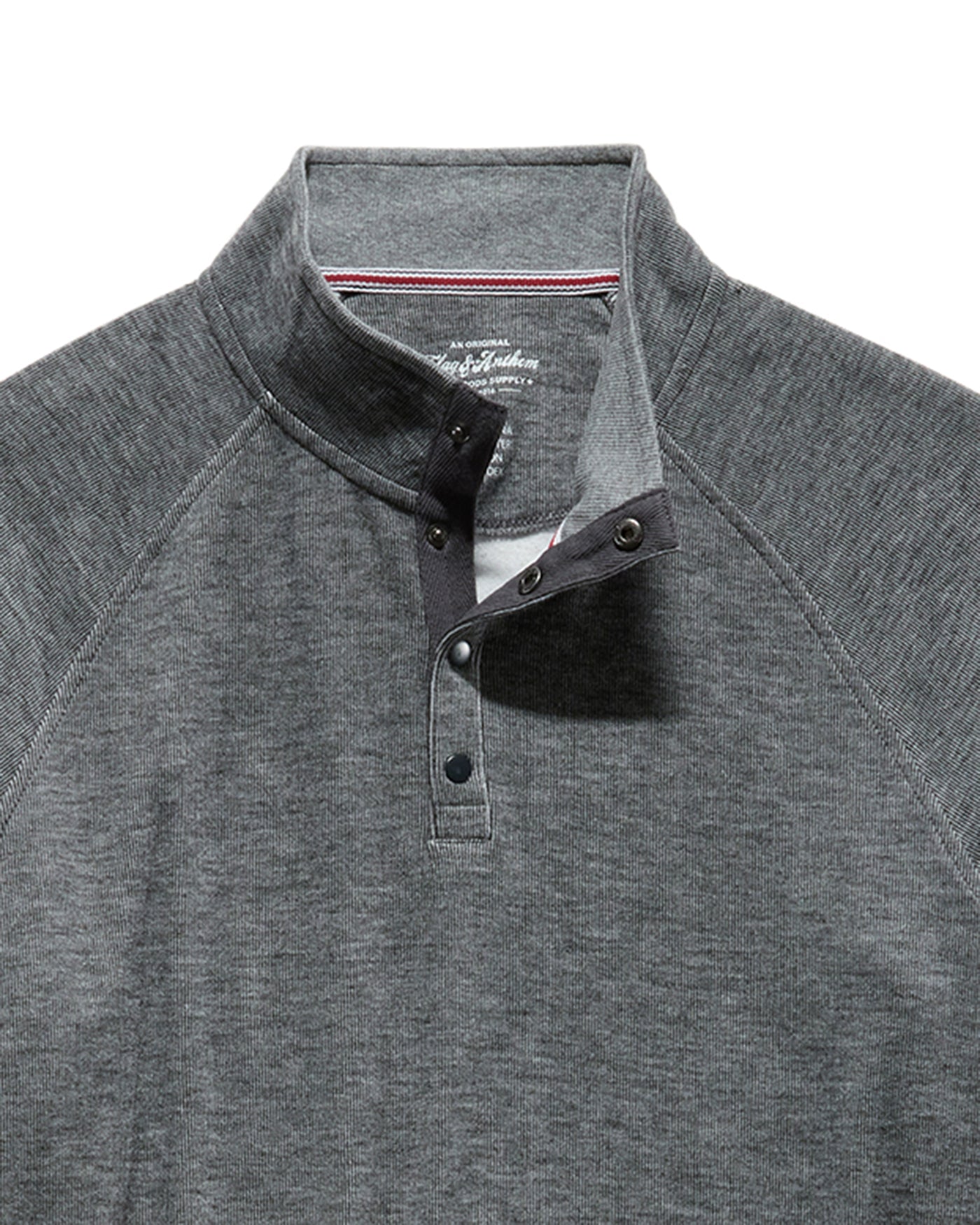 HERO TEXTURED KNIT 1/4-SNAP PULLOVER