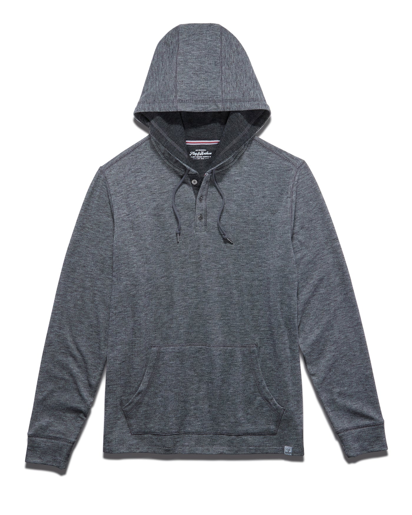 HERO TEXTURED STRETCH HOODED HENLEY