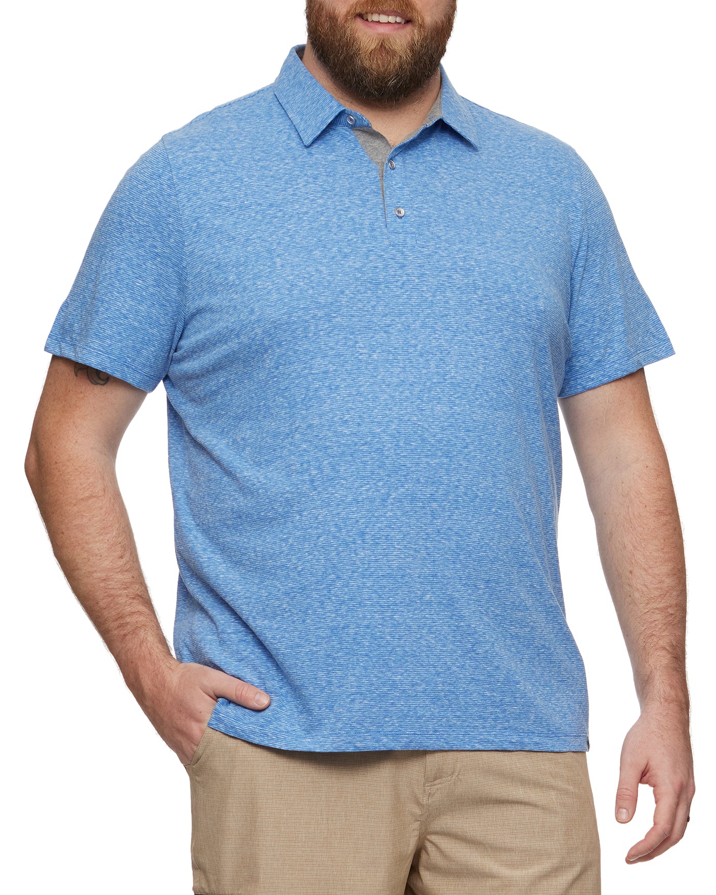 BISCOE STRIPED POLO BIG & TALL (FINAL SALE)
