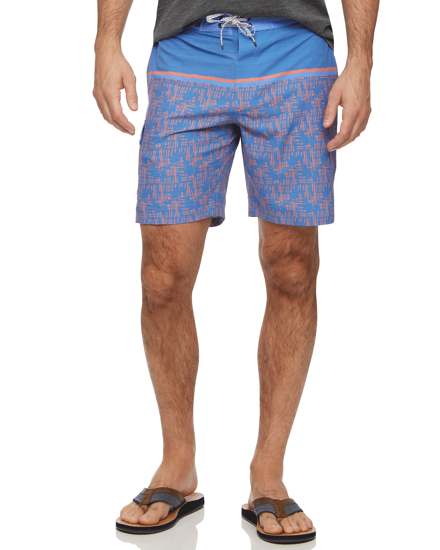 LARGO CROSSHATCH PACKABLE BOARD SHORT - 8" INSEAM (FINAL SALE)