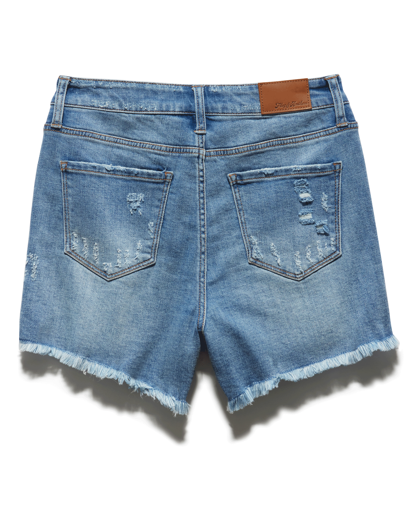 SUNNYVALE DISTRESSED DENIM SHORT - 4" INSEAM