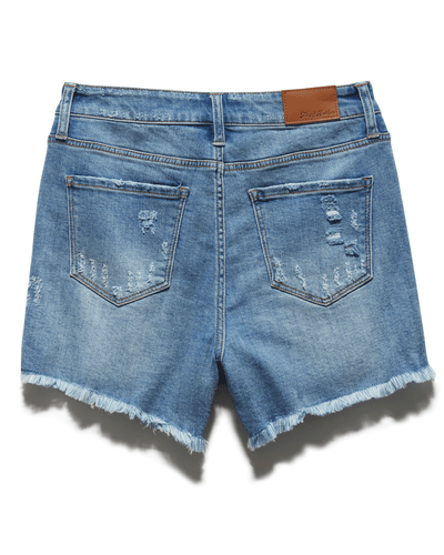 SUNNYVALE DISTRESSED DENIM SHORT - 4" INSEAM