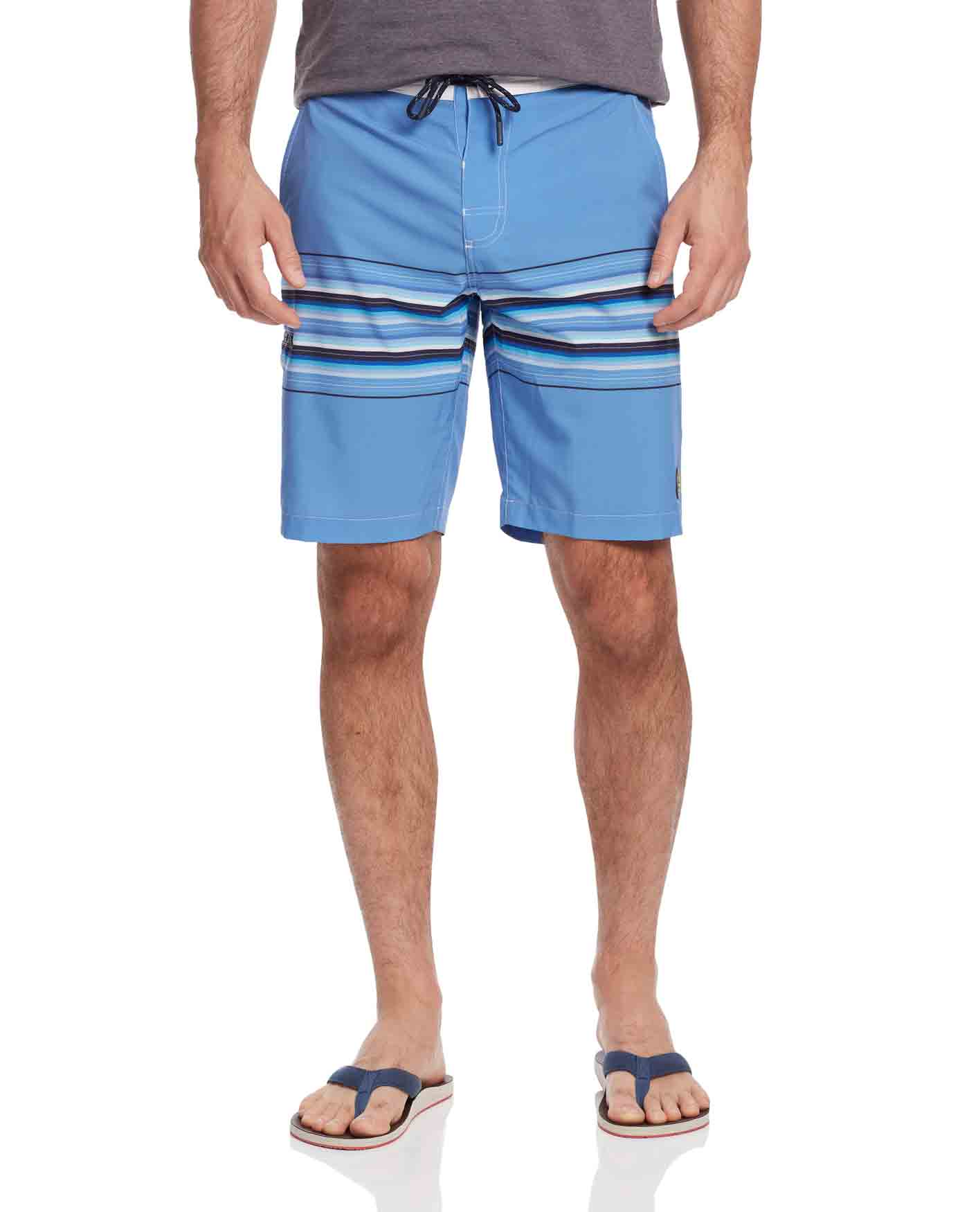 ROCKAWAY STRIPED BOARD SHORT - 10" INSEAM (FINAL SALE)