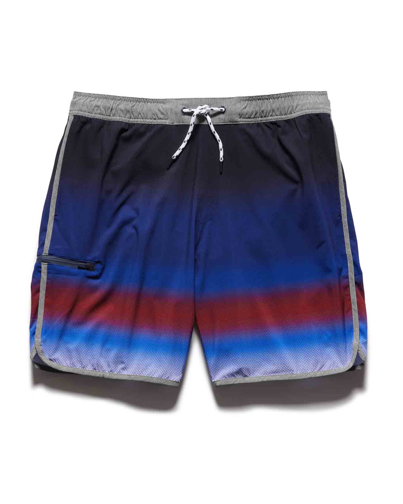 BELLPORT STRIPED SWIM SHORT - 8" INSEAM