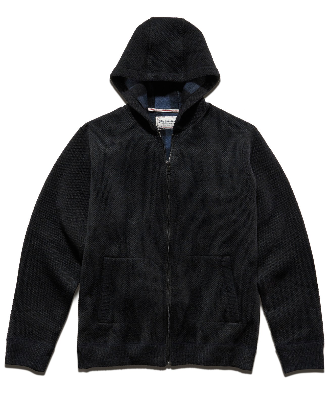 RHINELAND FULL-ZIP FLEECE-LINED HOODED SWEATER