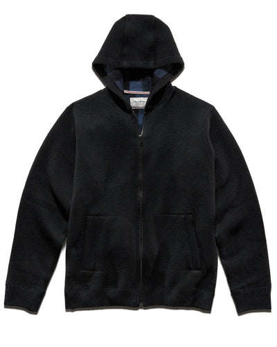 RHINELAND FULL-ZIP FLEECE-LINED HOODED SWEATER