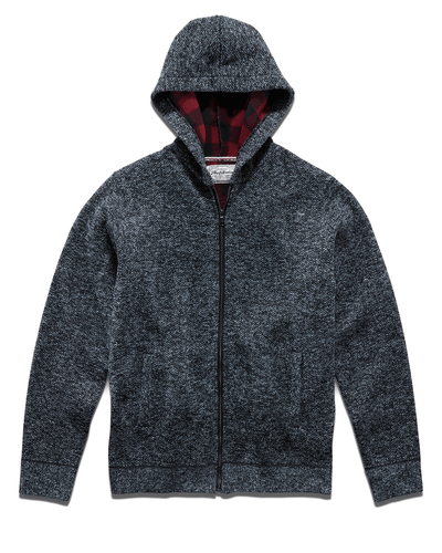 RHINELAND FULL-ZIP FLEECE-LINED HOODED SWEATER