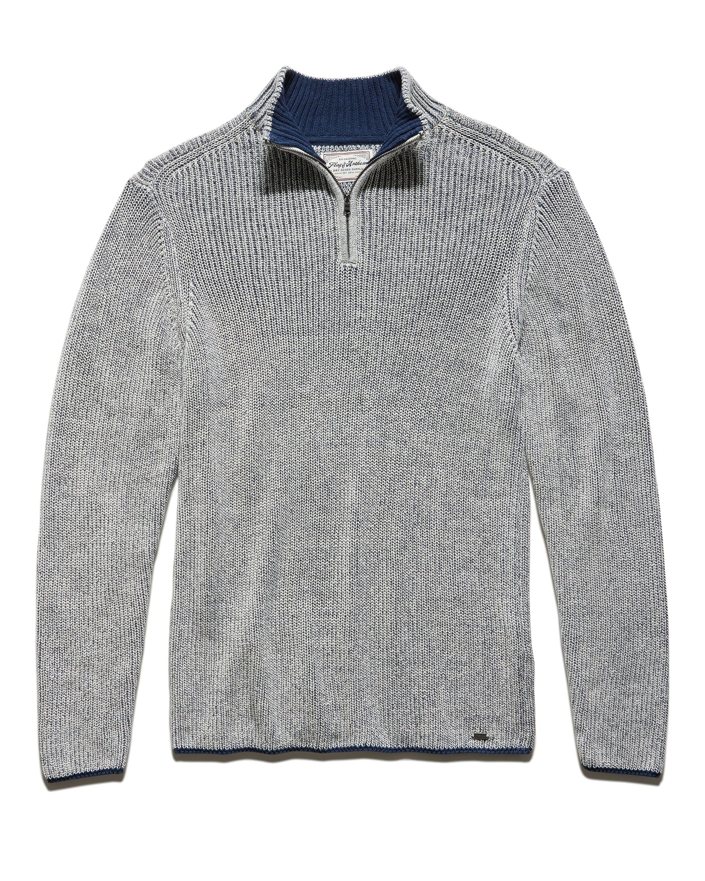 COURTLAND TEXTURED 1/4-ZIP MOCK NECK SWEATER