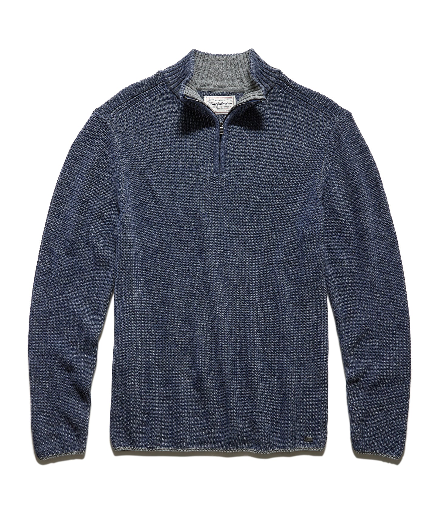 COURTLAND TEXTURED 1/4-ZIP MOCK NECK SWEATER