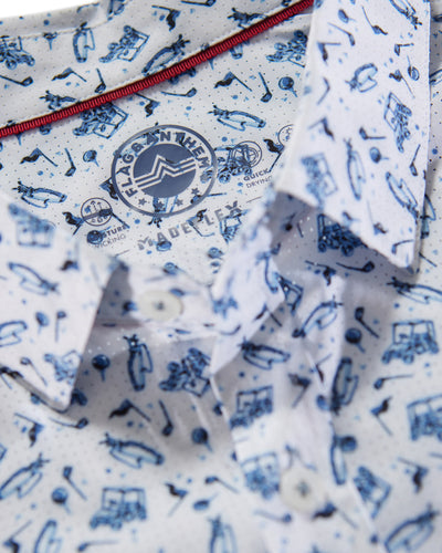 MADEFLEX GOLF PRINT UPF PERFORMANCE SHIRT