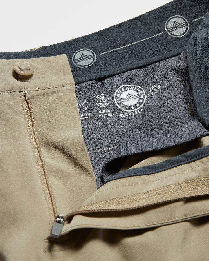 ANY-WEAR COTTON BLEND HYBRID PERFORMANCE SHORT - 8" INSEAM