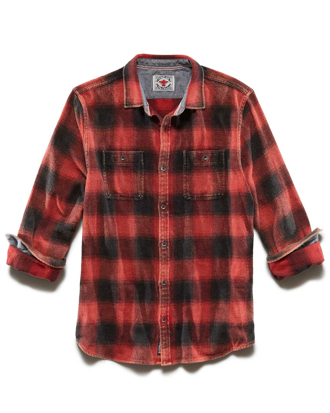 SHAW VINTAGE WASHED FLANNEL SHIRT BIG & TALL