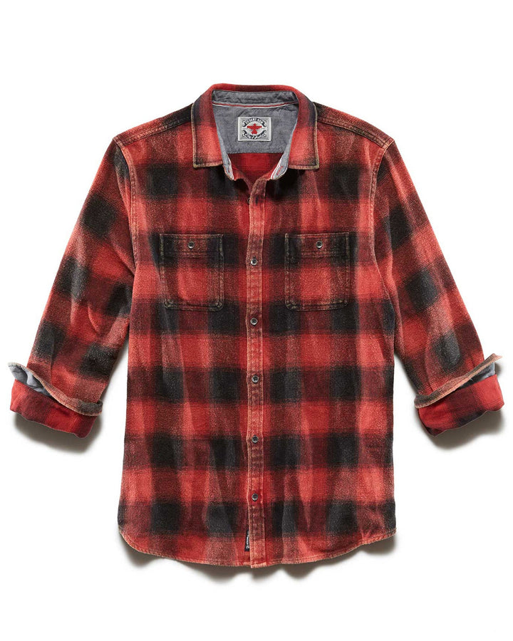SHAW VINTAGE WASHED FLANNEL SHIRT BIG & TALL