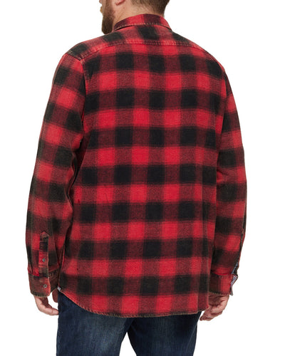 SHAW VINTAGE WASHED FLANNEL SHIRT BIG & TALL