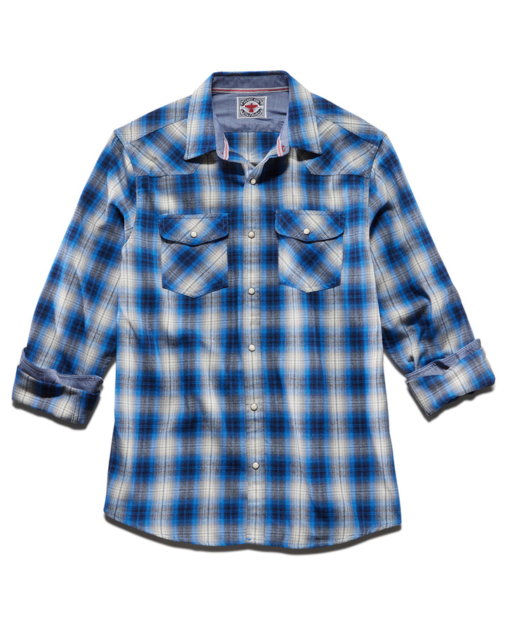 FRANKLIN VINTAGE WASHED WESTERN FLANNEL SHIRT