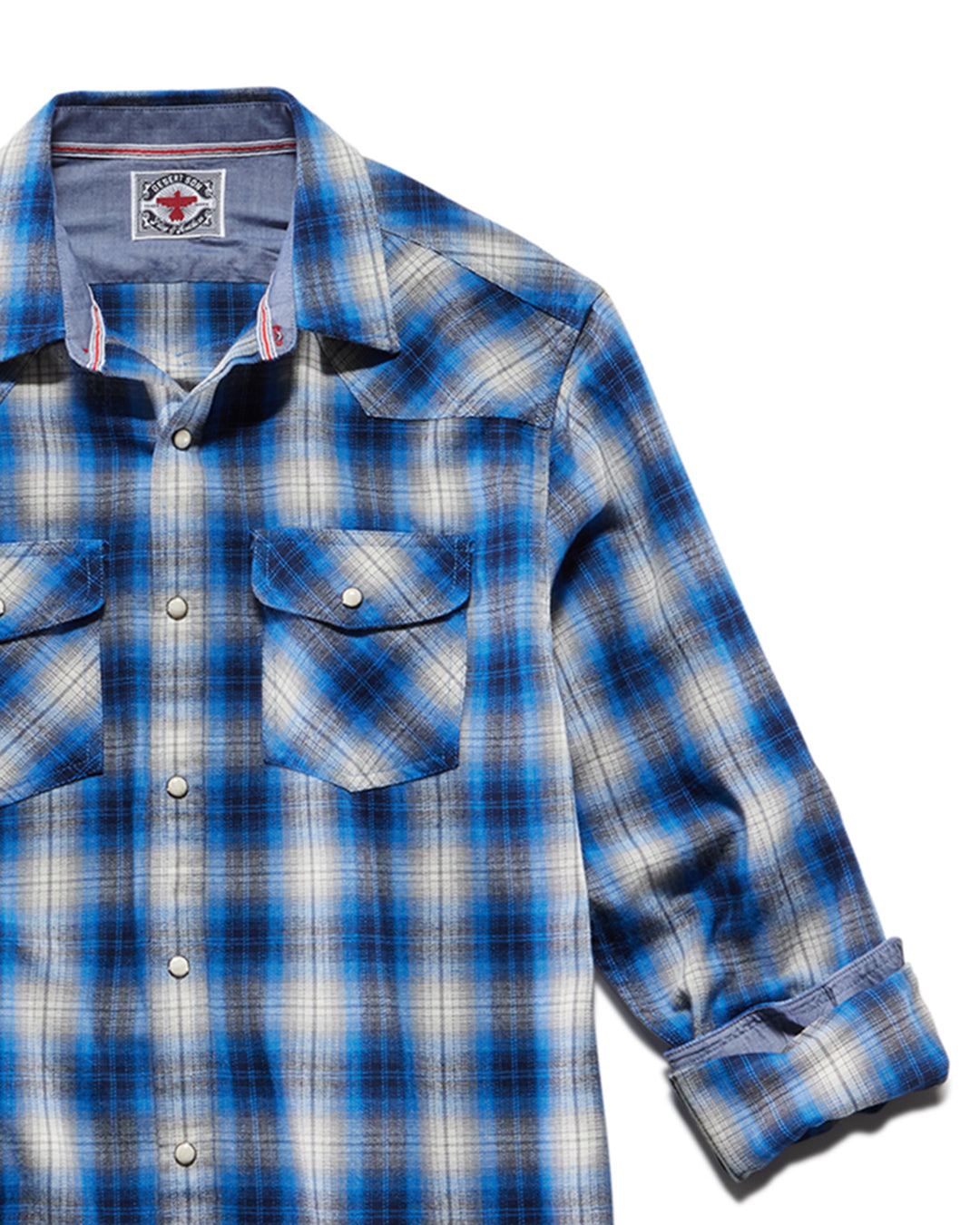 FRANKLIN VINTAGE WASHED WESTERN FLANNEL SHIRT