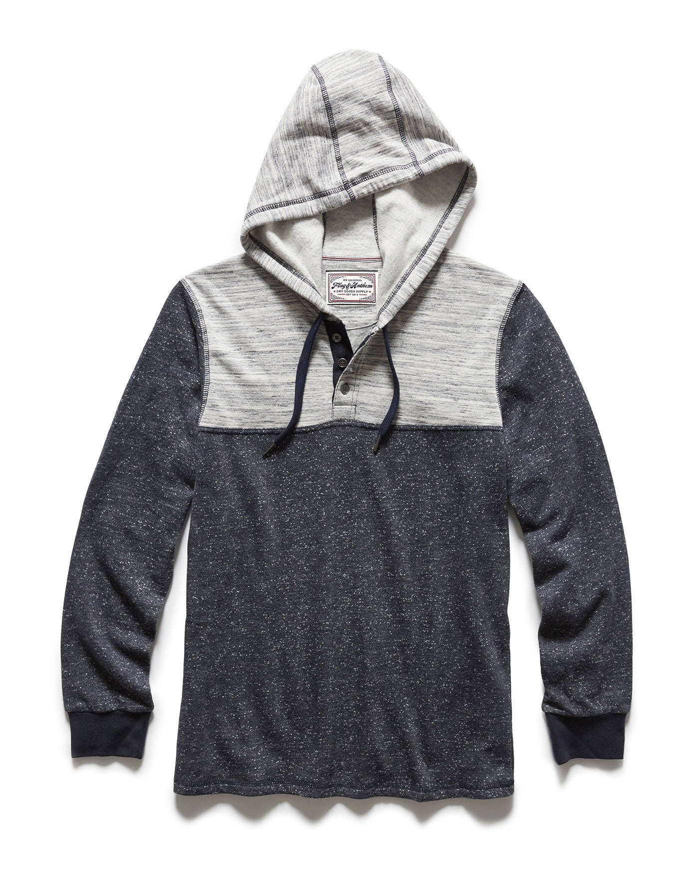 BERWYN FLEECE HOODED HENLEY