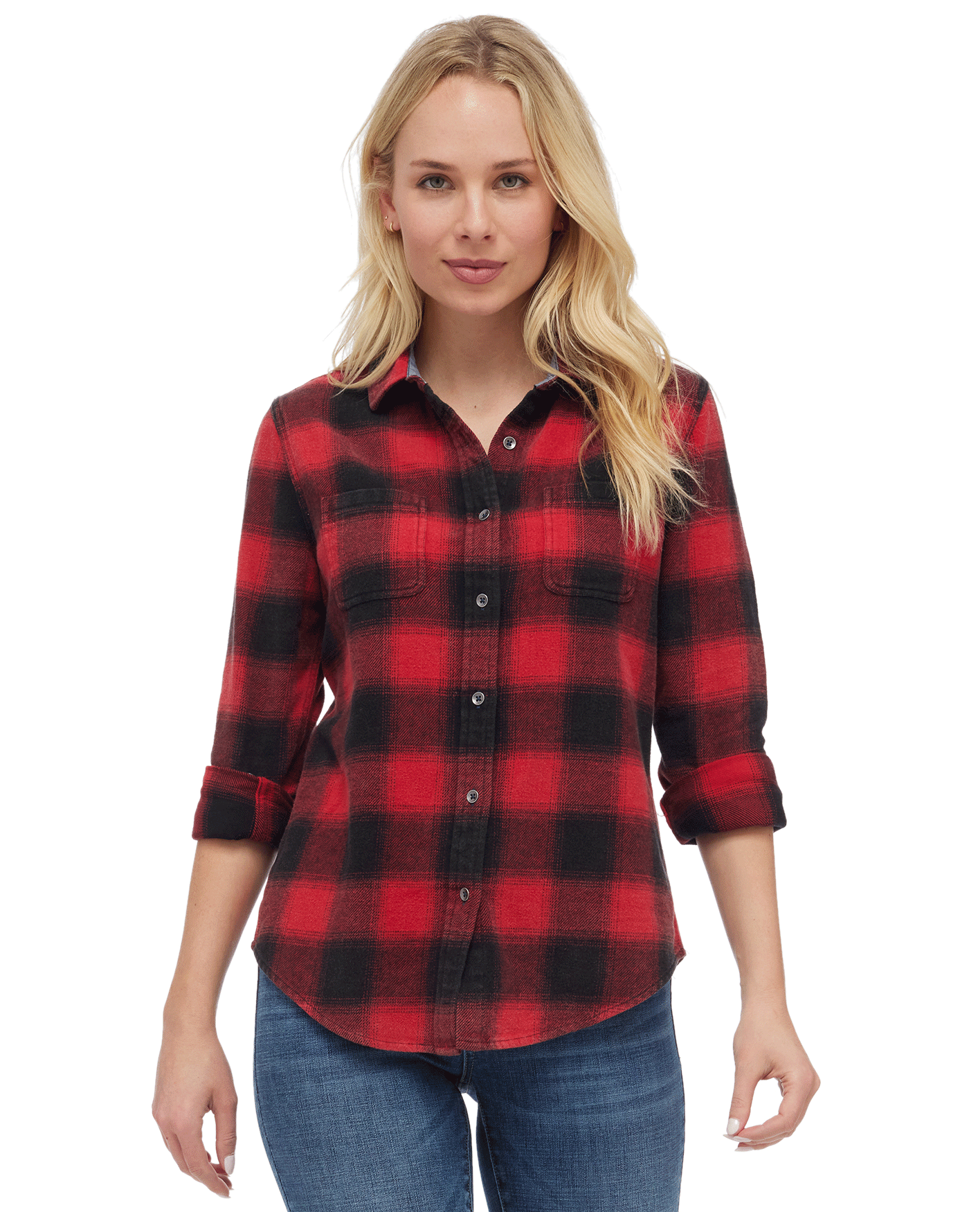 SHAW VINTAGE WASHED WOMEN'S FLANNEL SHIRT