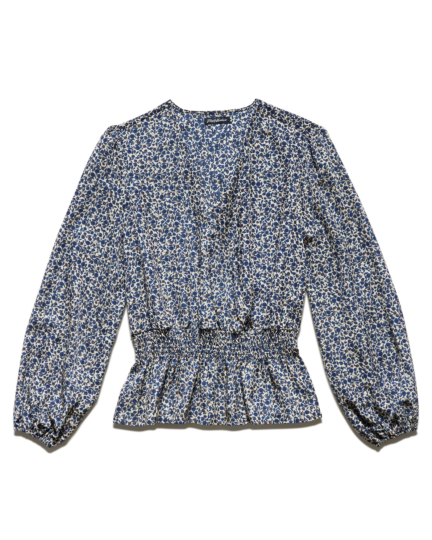HYANNIS WRAP-FRONT PEASANT TOP