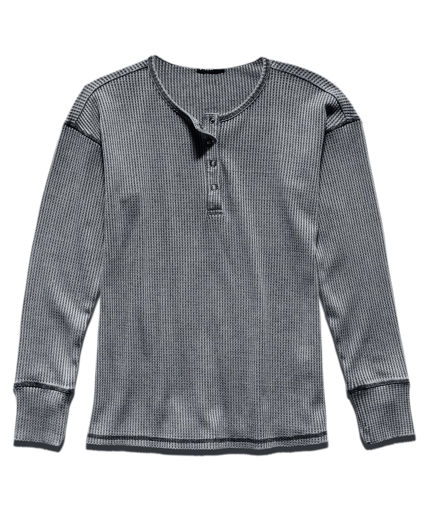 MIDDLETON VINTAGE WASHED THERMAL HENLEY
