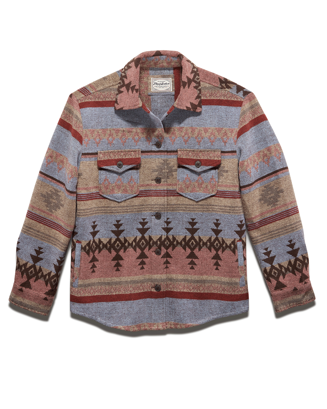 GLENDALE SOUTHWESTERN PRINT SHIRT JACKET