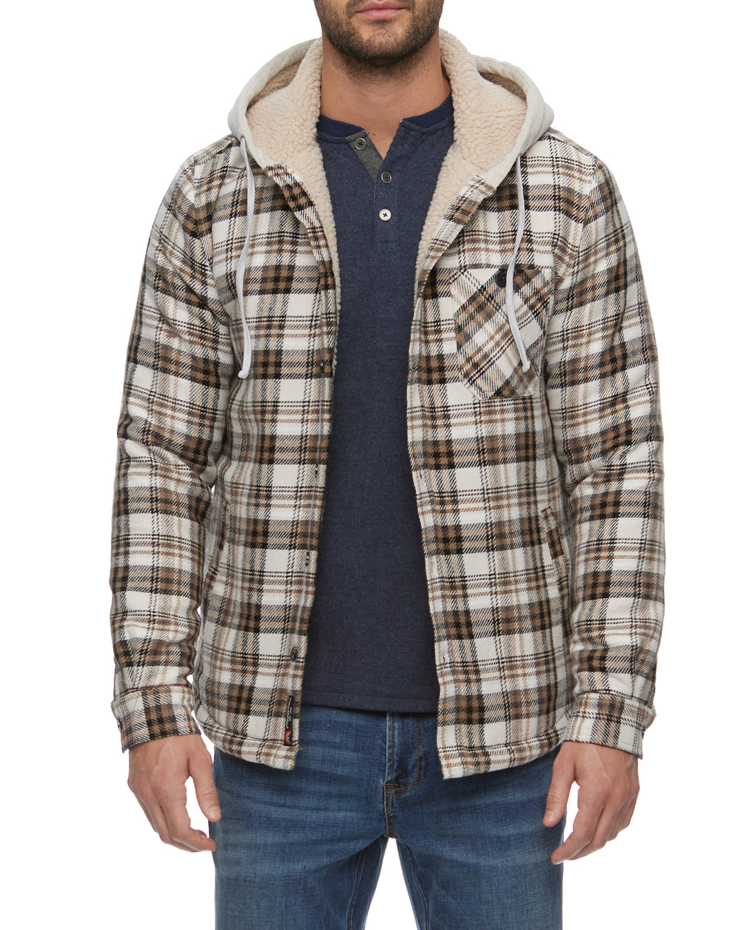 OAKWOOD SHERPA-LINED HOODED JACKET