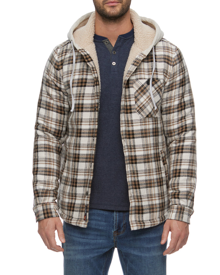 OAKWOOD SHERPA-LINED HOODED JACKET