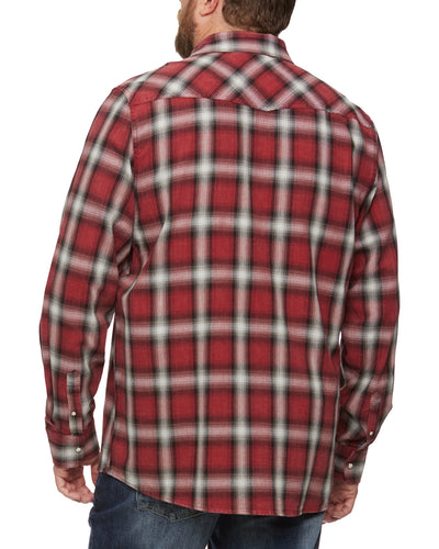 MOORES VINTAGE WASHED WESTERN SHIRT BIG & TALL
